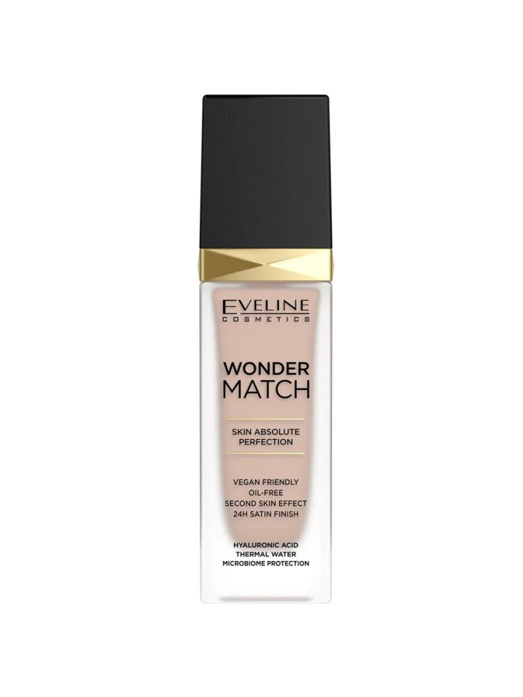 EVELINE WONDER MATCH Адаптирующаяся тональная основа - 25 Light Beige 30мл (*3*24)