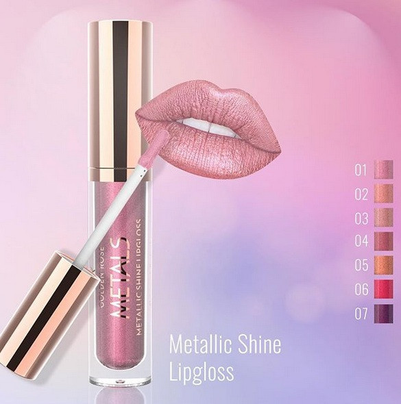 Golden Rose  Блеск для губ METALS Metallic Shine 01