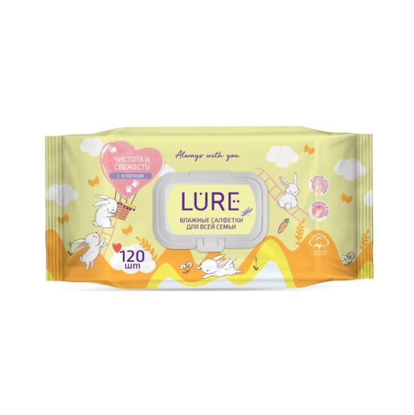 Lure Вл.салфетки детские 120 шт.