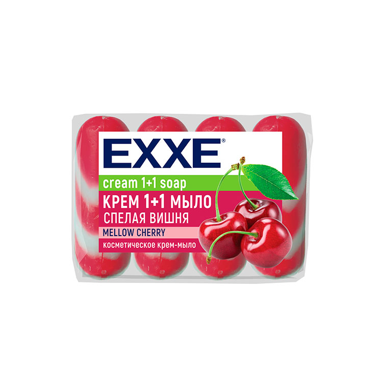 EXXE Крем мыло Спелая вишня 1+1   4/75гр