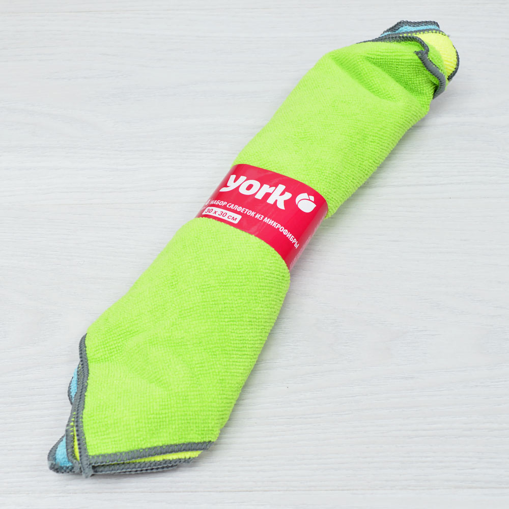 YORK набор салфеток из микрофибры 4шт 30*30