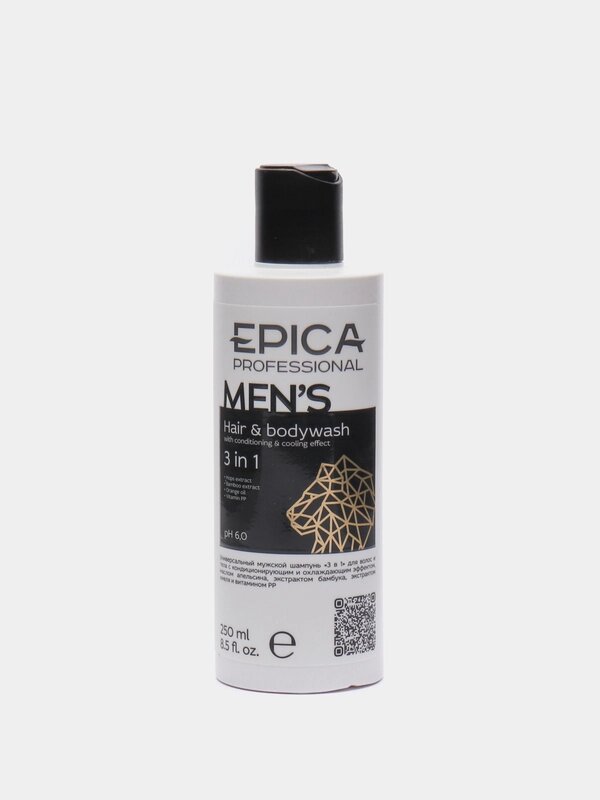 EPICA  MENS 3 в1 универсальный мужской шампунь для волос и тела 