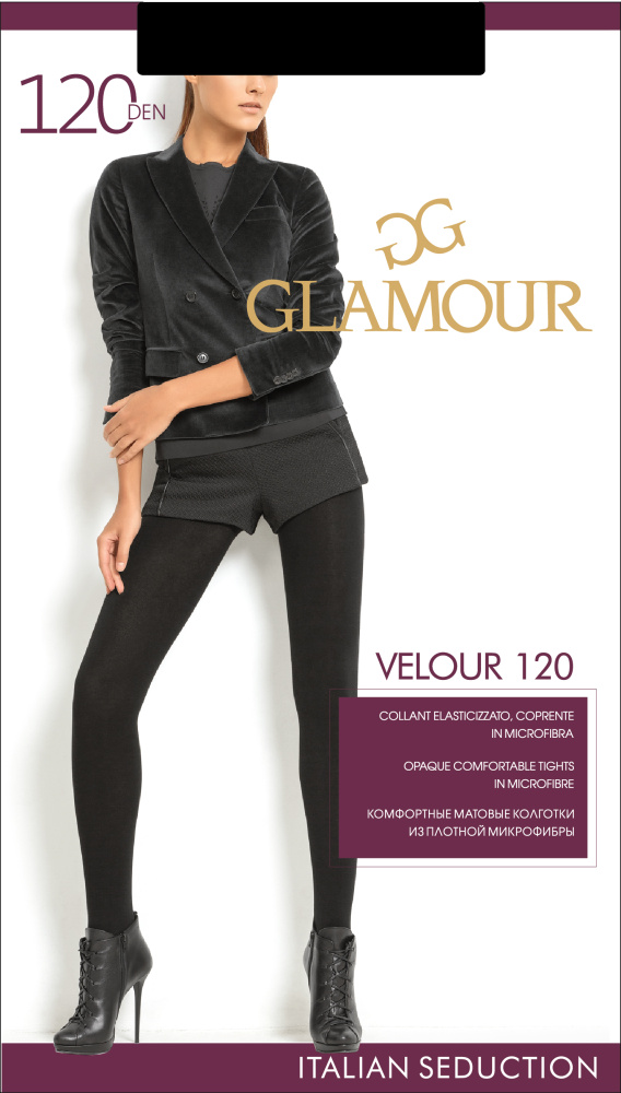 Glamour Velour колготки женские  120ден №2
