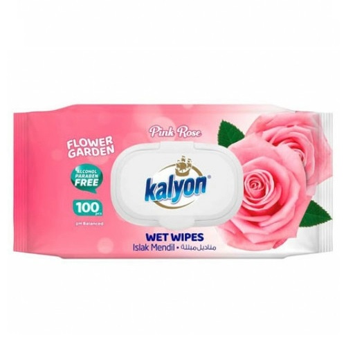 Влажные салфетки Kalyon Pink Rose 100шт.