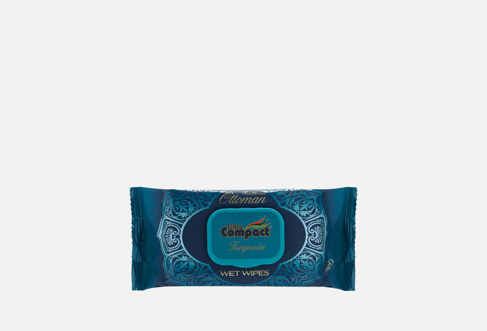 Влажные салфетки Ultra Compakt OTTOMAN Turquoise 120шт.