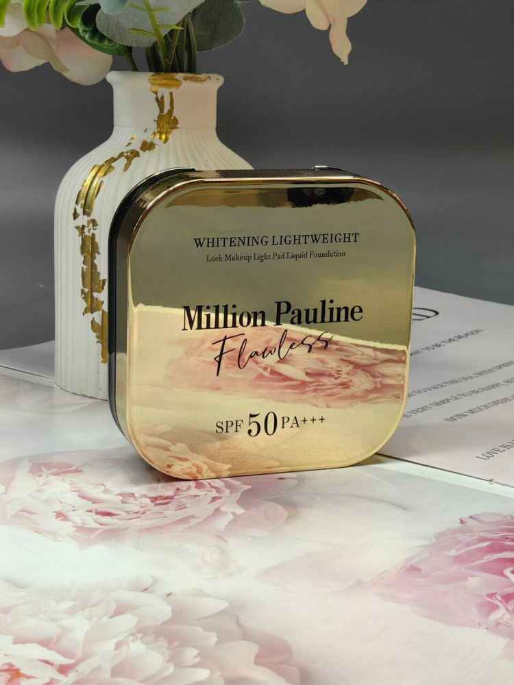 Million Pauline кушон для лица SPF50 белый+золото