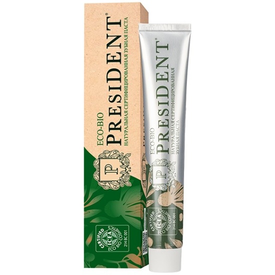 Зубная паста President Eco Bio 75гр