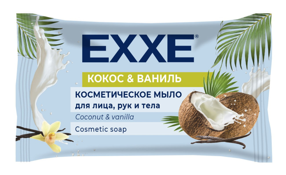 ЕХХЕ мыло косметическое.кокос и ваниль.75гр.