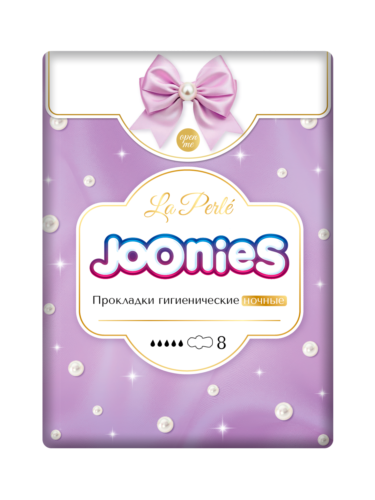 Прокладки женские дневные Joonies La Perla 8шт. ночные 