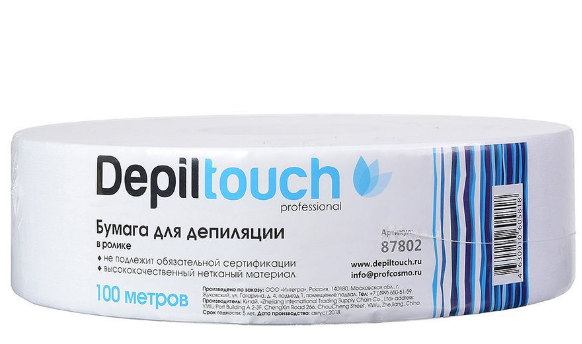Бумага для депиляции 7*20 см 100 шт. Depiltouch