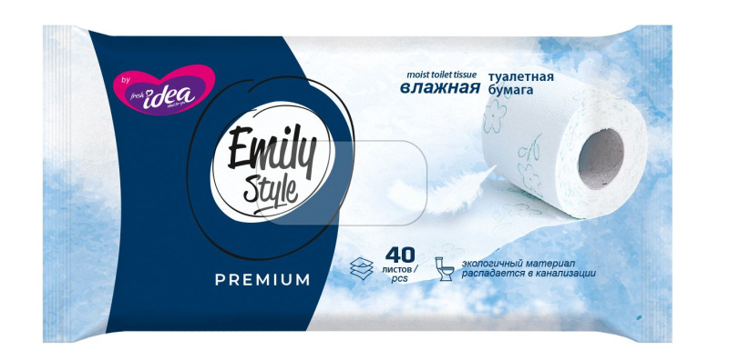 Emily Style влажная туалетная бумага 40л.