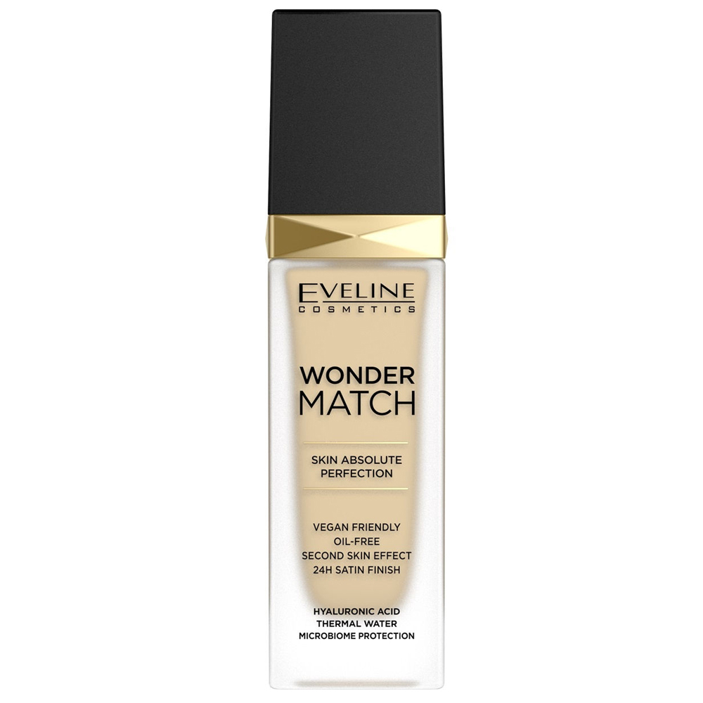 EVELINE WONDER MATCH Адаптирующаяся тональная основа - 05 Light Porcelain 30мл (*3*24)