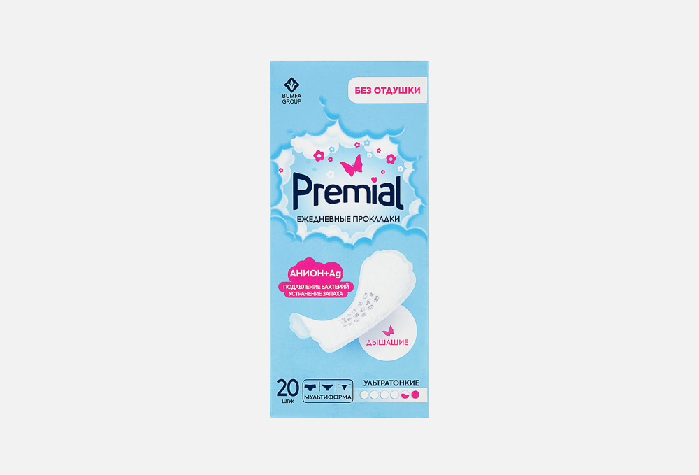 Premial Прокладки каждодневки с анионным чипом Protekt Comfort 20шт