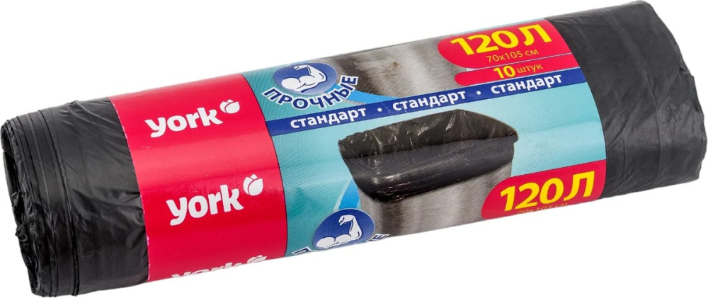 Мешок для муссора Йорк 120 л/10 шт /902150