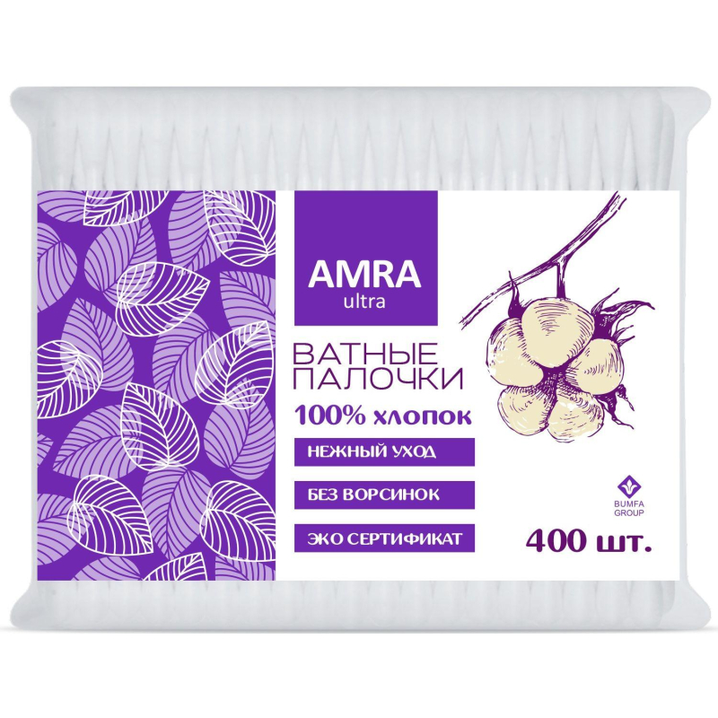 AMRA Ватные палочки 400шт
