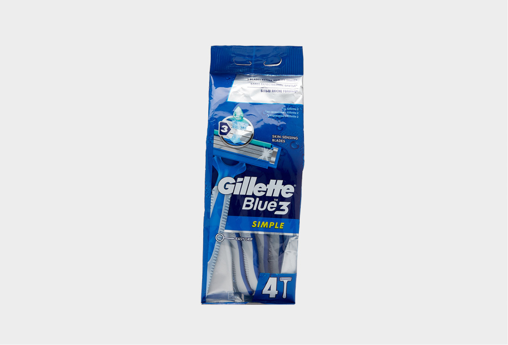 Gillette Blue 3 Simple станок одноразовый 4шт.