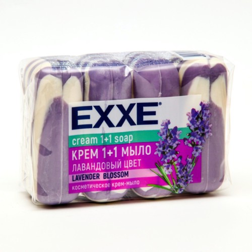 EXXE Крем мыло Лавандовый цвет 1+1   4/75гр