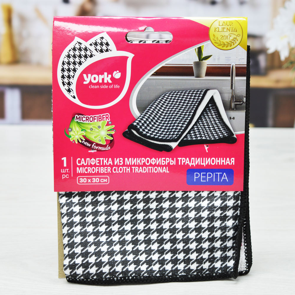 Салфетка из микрофибры для стекла PEPITA /York/026360