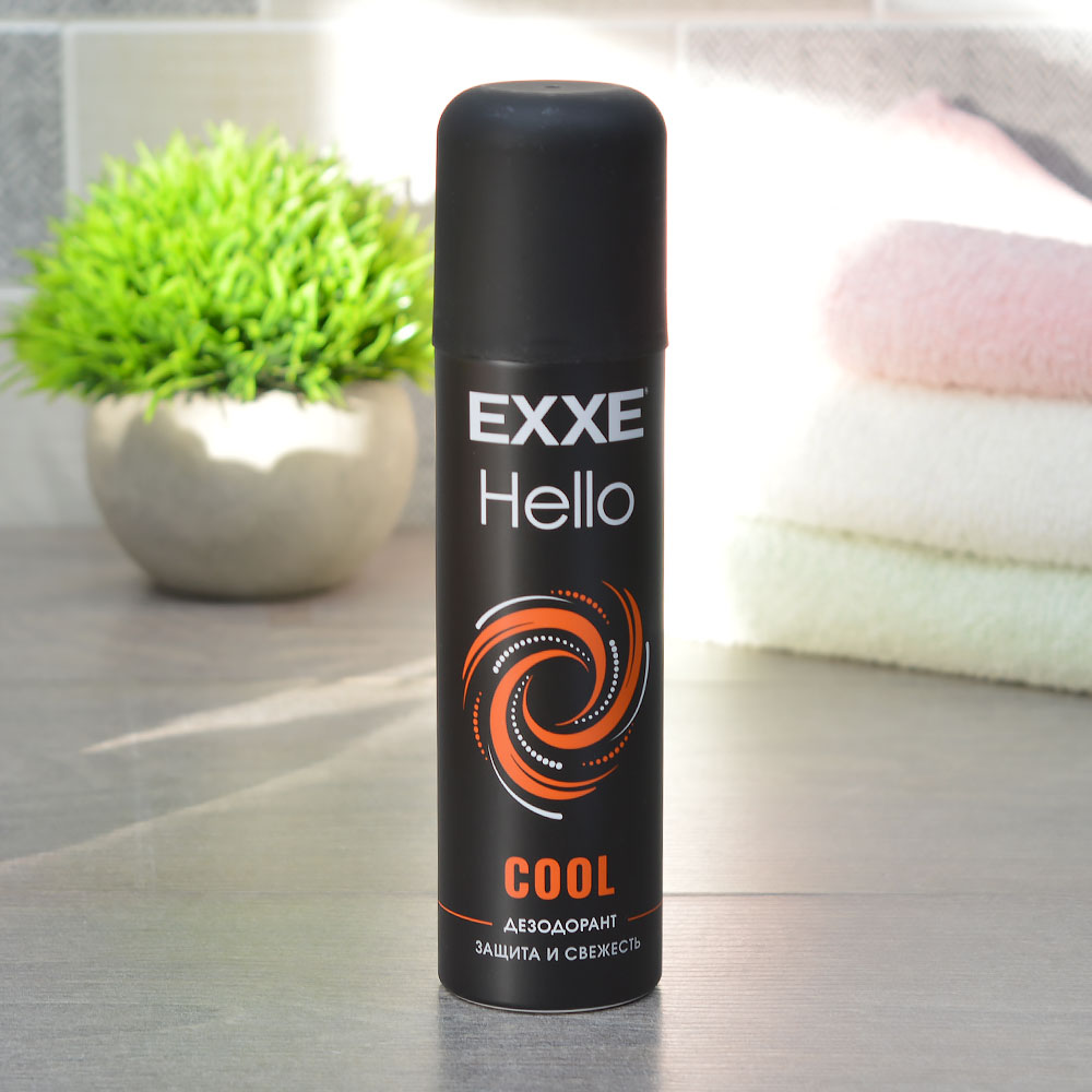 EXXE Hello муж.дезодорант Защита и  свежесть 150мл