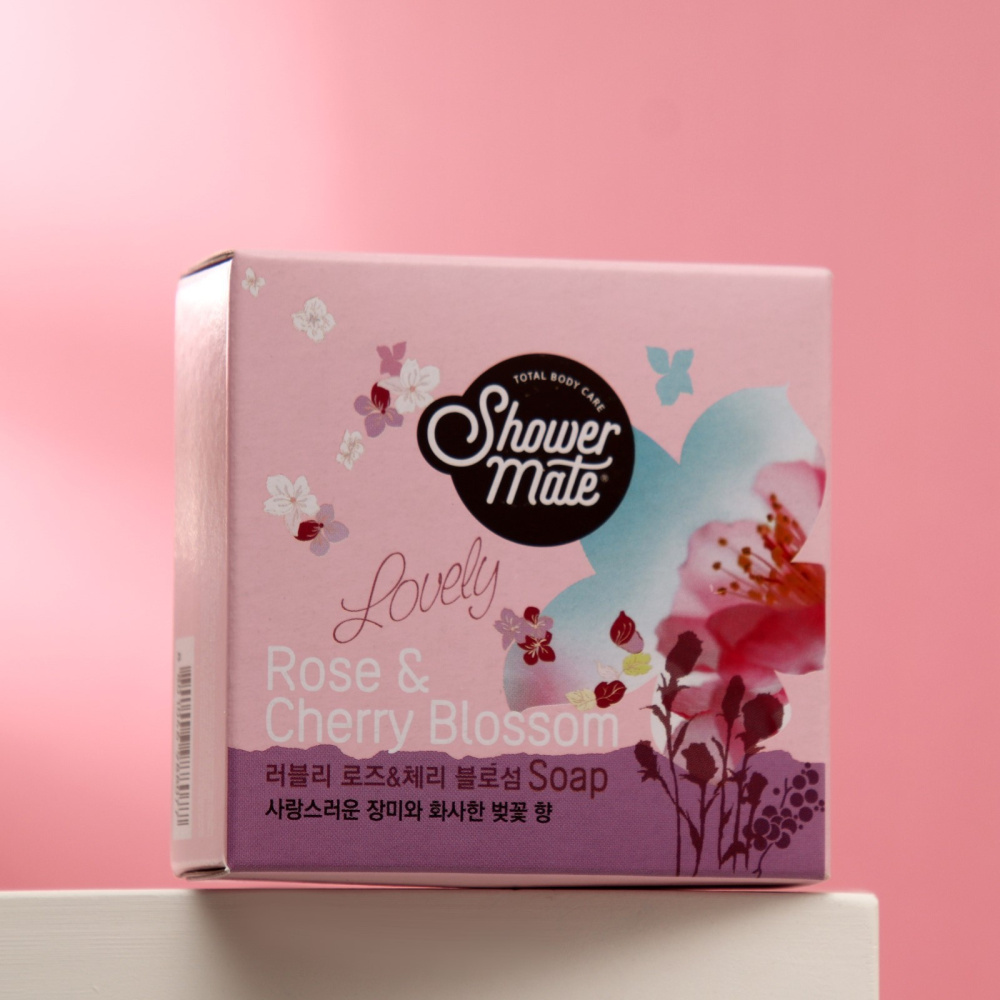 Shower mate мыло Роза+цветок вишни 100гр.