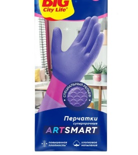 Биг сити перчатки латексные S