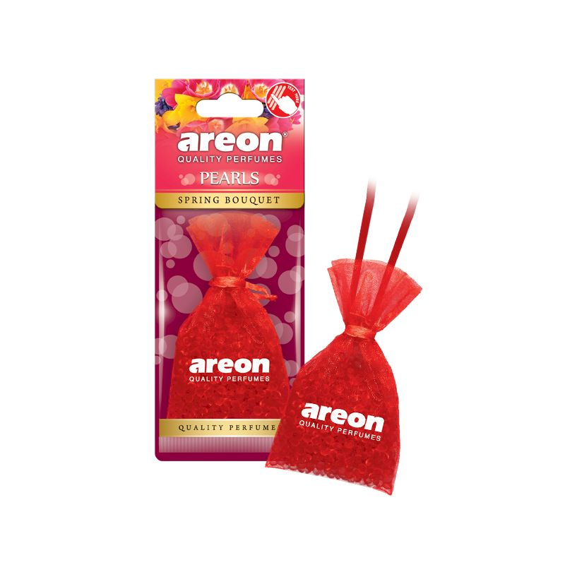 Areon ароматизаторы Pearls Spring bouquet мешочек красный