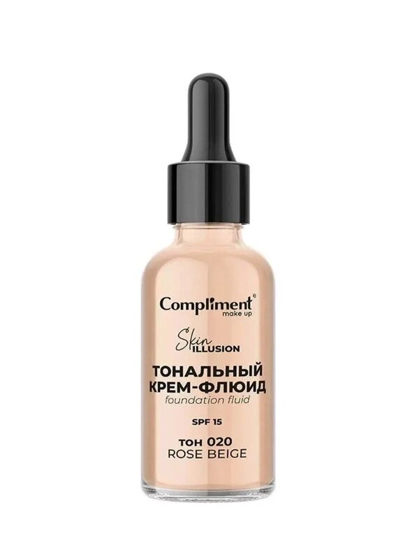Compliment Тональный крем-флюид тон 020 Бежево-розов 30мл/916349/12