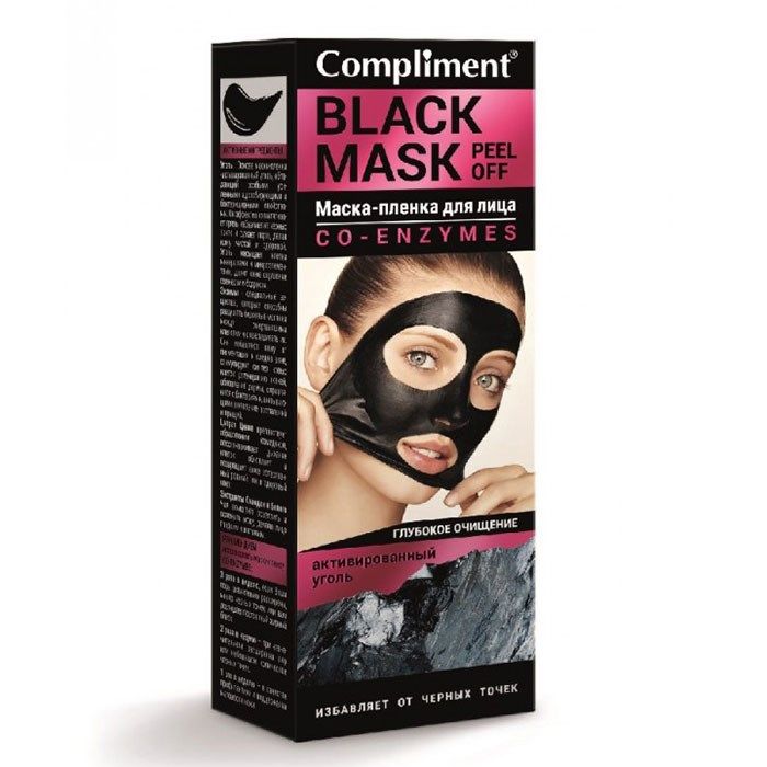 Compliment BLACK MASK маска-пленка Коэнзим 80мл/912747/12