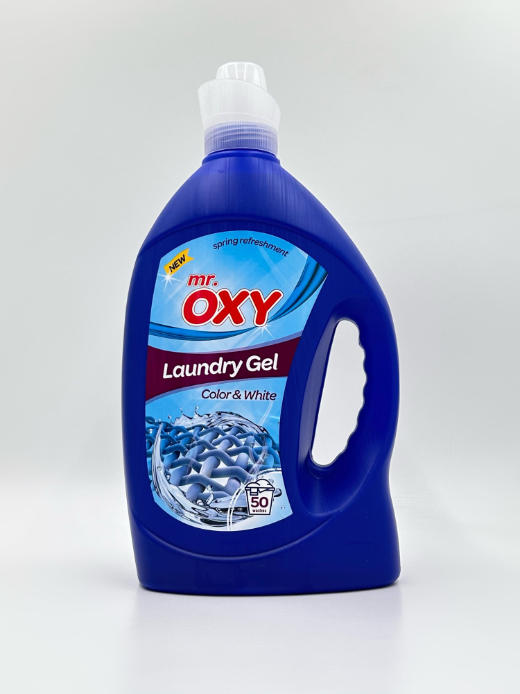 Mr.OXY гель для стирки Color&White 2750 мл синий