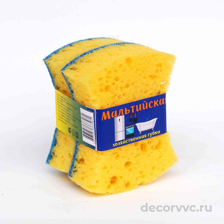 Мальтийская хоз губка для посуды 2шт