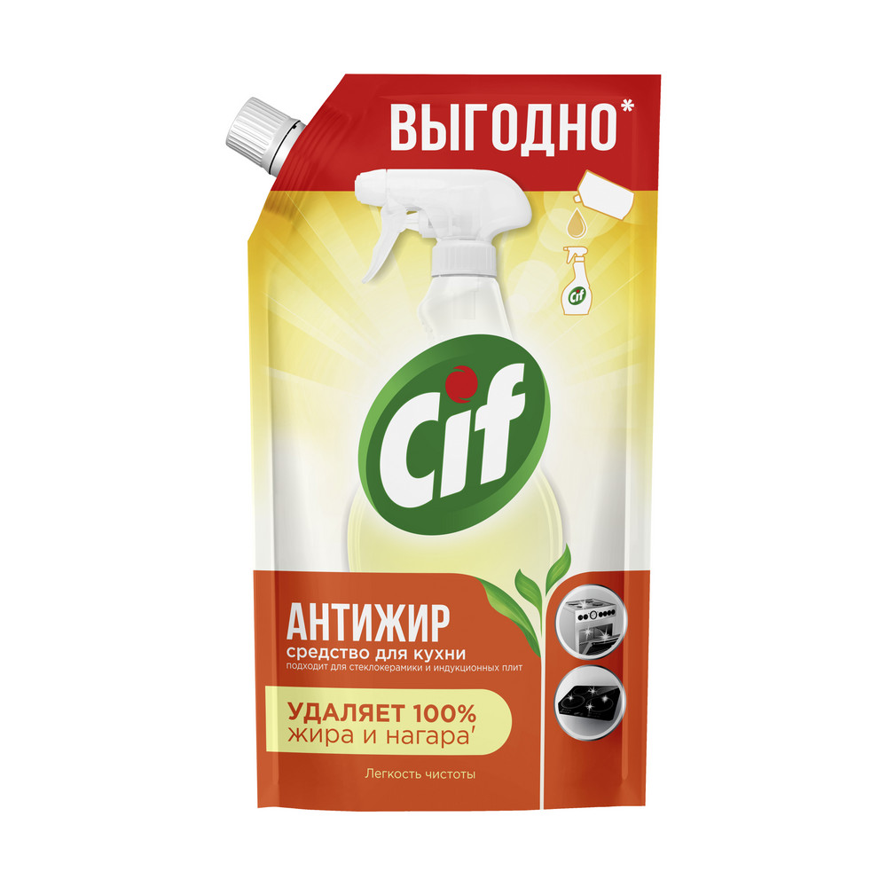 СИФ ср-во для кухни дойпак Антижир  Легкость чистоты 500мл