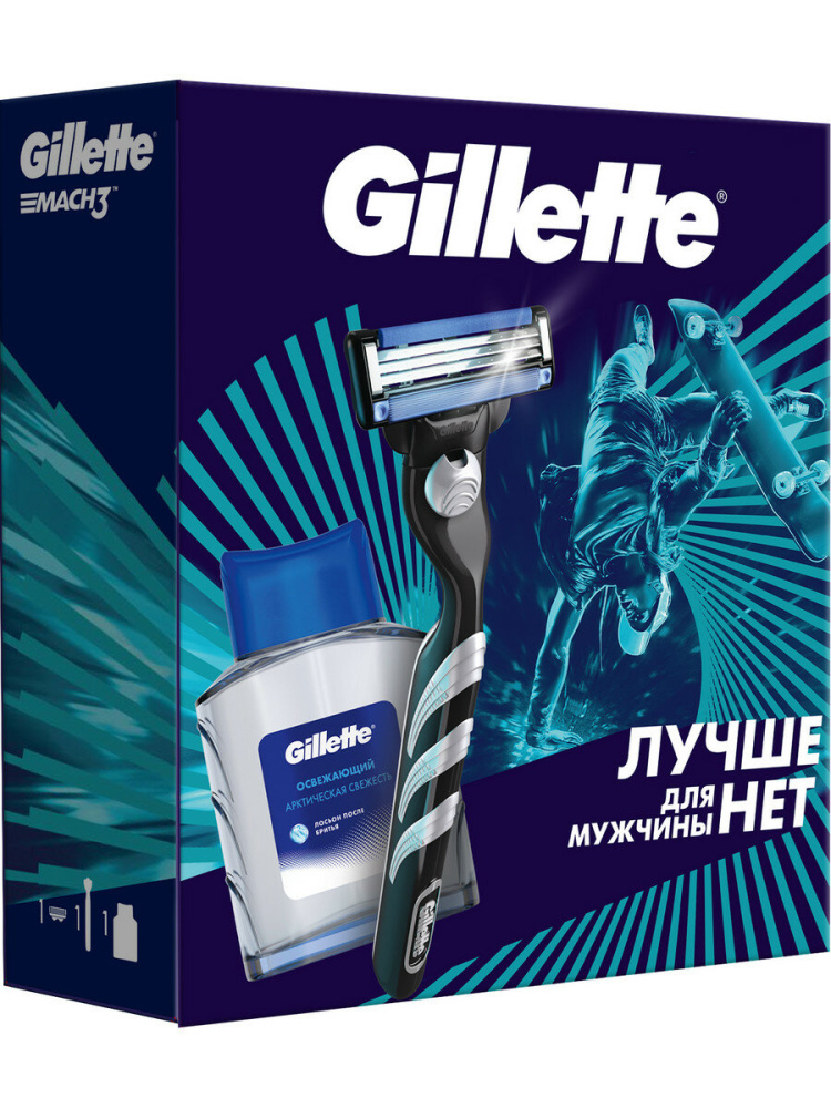 П/Н Gillette станок+ лосьон после бритья 