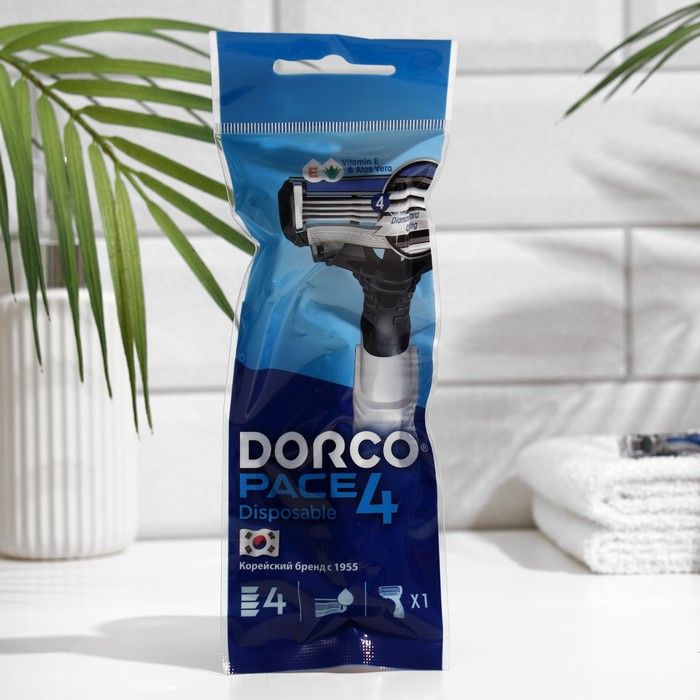 Бритва муж. в упак.1шт.DORCO PACE 4