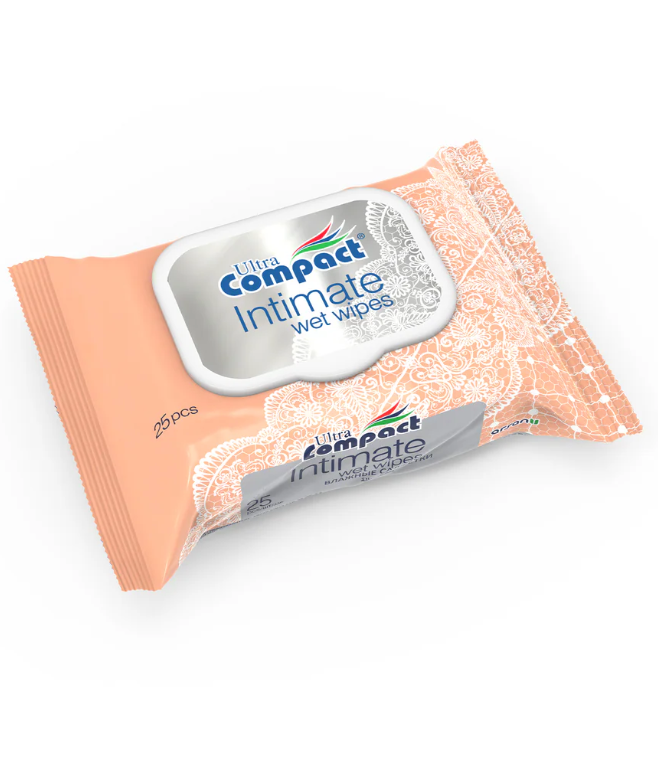 Влажные салфетки Ultra Compact Intimate для интимной гигиены 25шт.