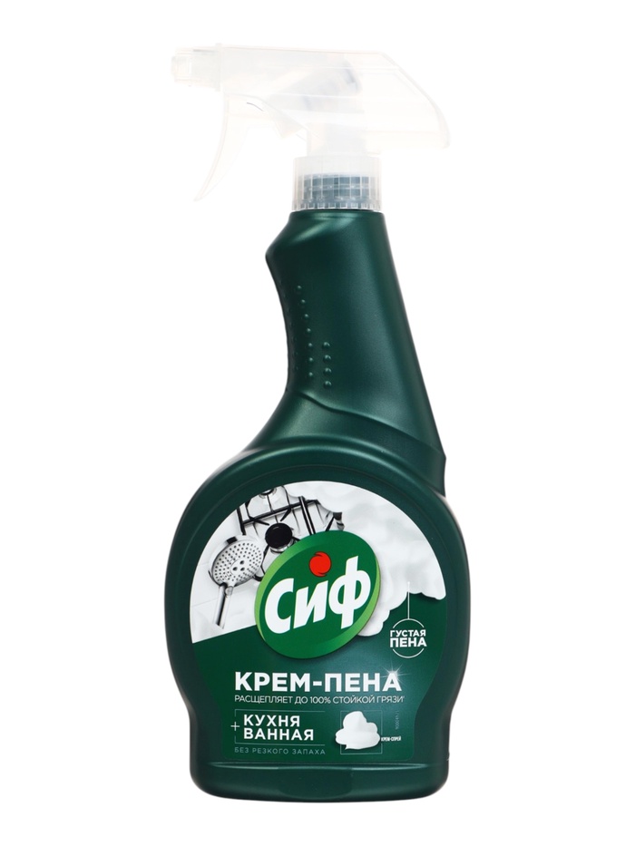 Сиф крем-пена спрей для ванны и кухни 500мл.