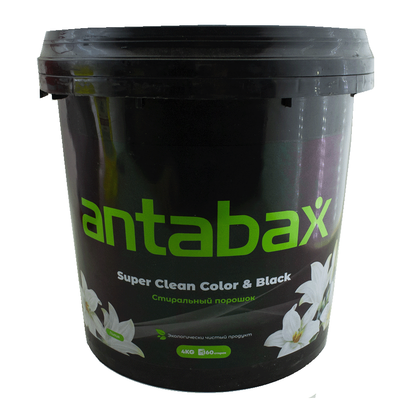 Antabax стиральный порошок Универсальный суперчистящий  4кг ведро черное