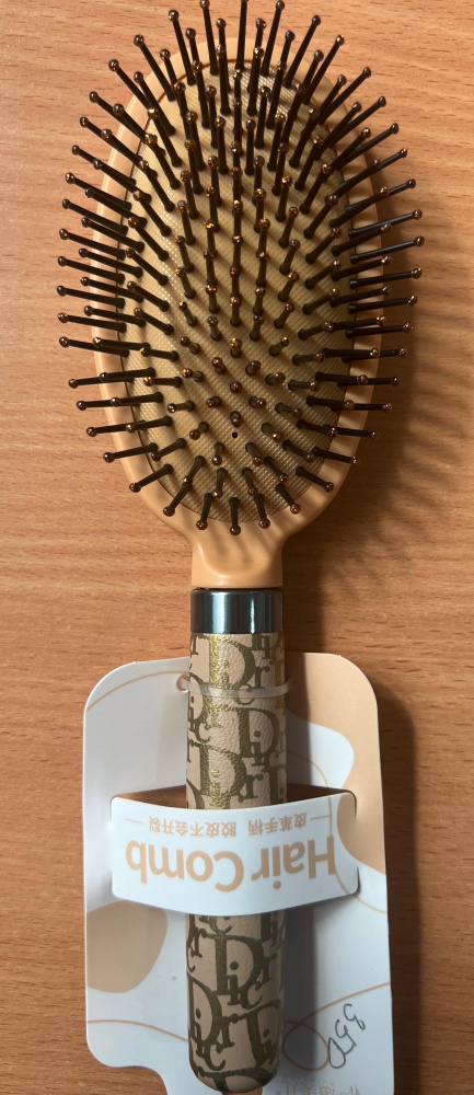 Массажная расческа с кожанной ручкой Hair Comb арт.2120/2118