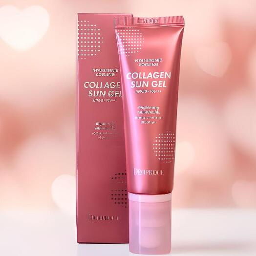 Солнцезащитный крем Deoproce Collagen Sun Gel SPF 50  50гр