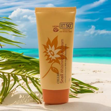 Cellio SPF50 крем солнцезащитный с муцином улитки 70гр.