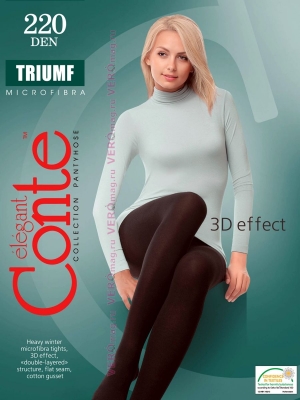 Колготки Conte Triumf 220ден №4 черные